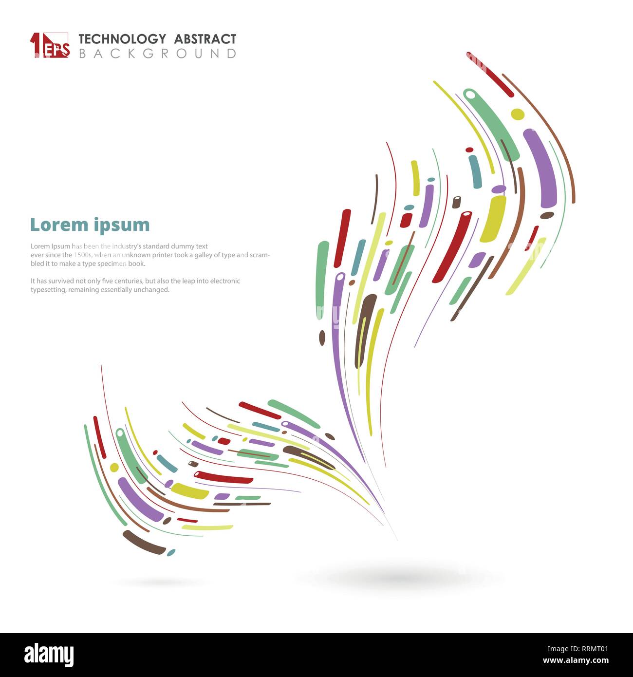 Abstract linee stripe modello di progettazione della tecnologia di sfondo dello stile. È possibile utilizzare per elementi di artwork, annuncio, poster, opuscolo, stampa. illustrazione vecto Illustrazione Vettoriale