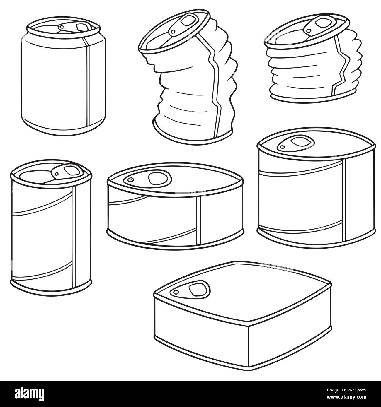 Set di vettore di can Illustrazione Vettoriale