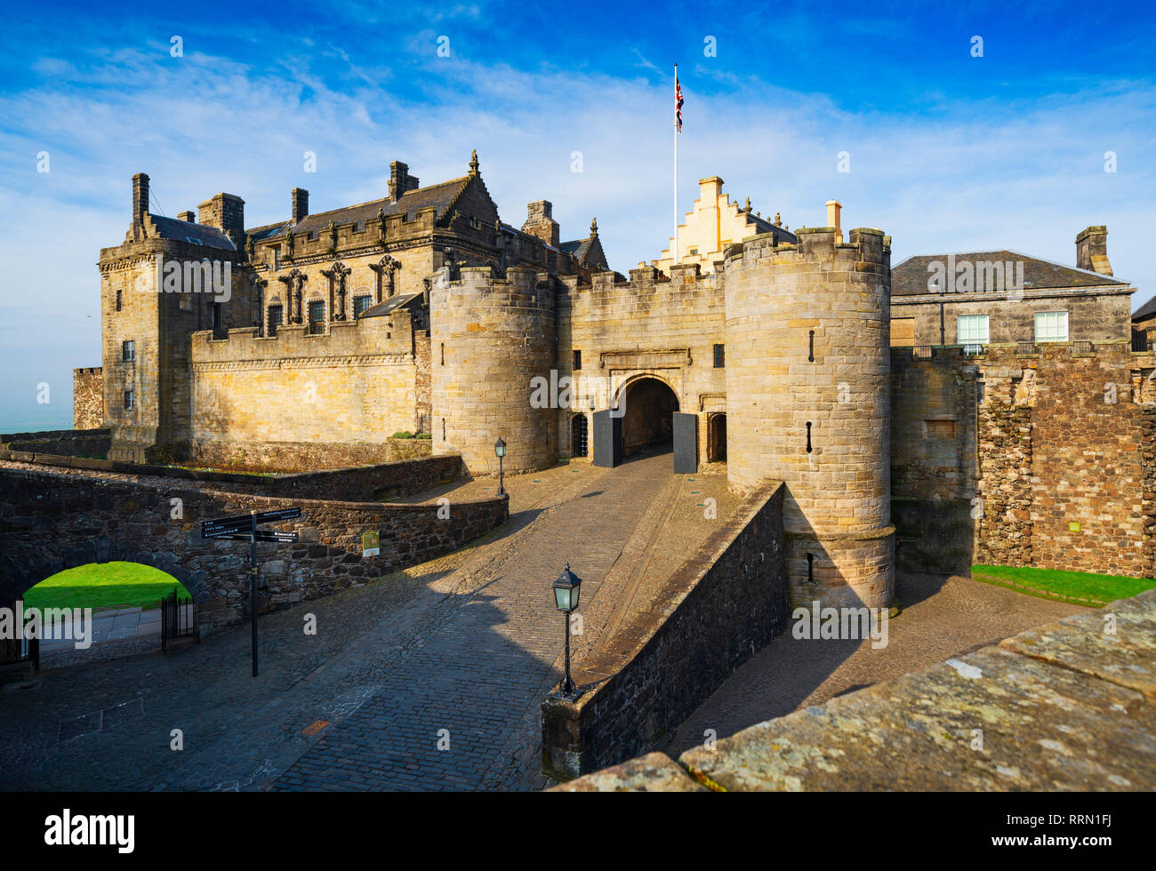 Il Castello di Stirling in Stirling , Scozia, Regno Unito Foto Stock