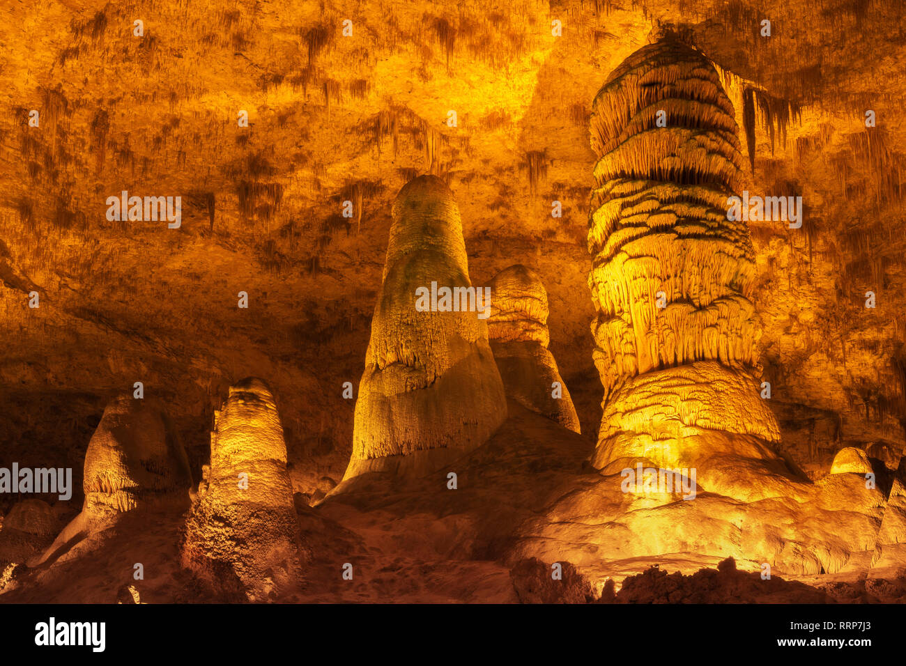 Immagini dal parco nazionale di Carlsbad Cavern in Nuovo Messico Foto Stock