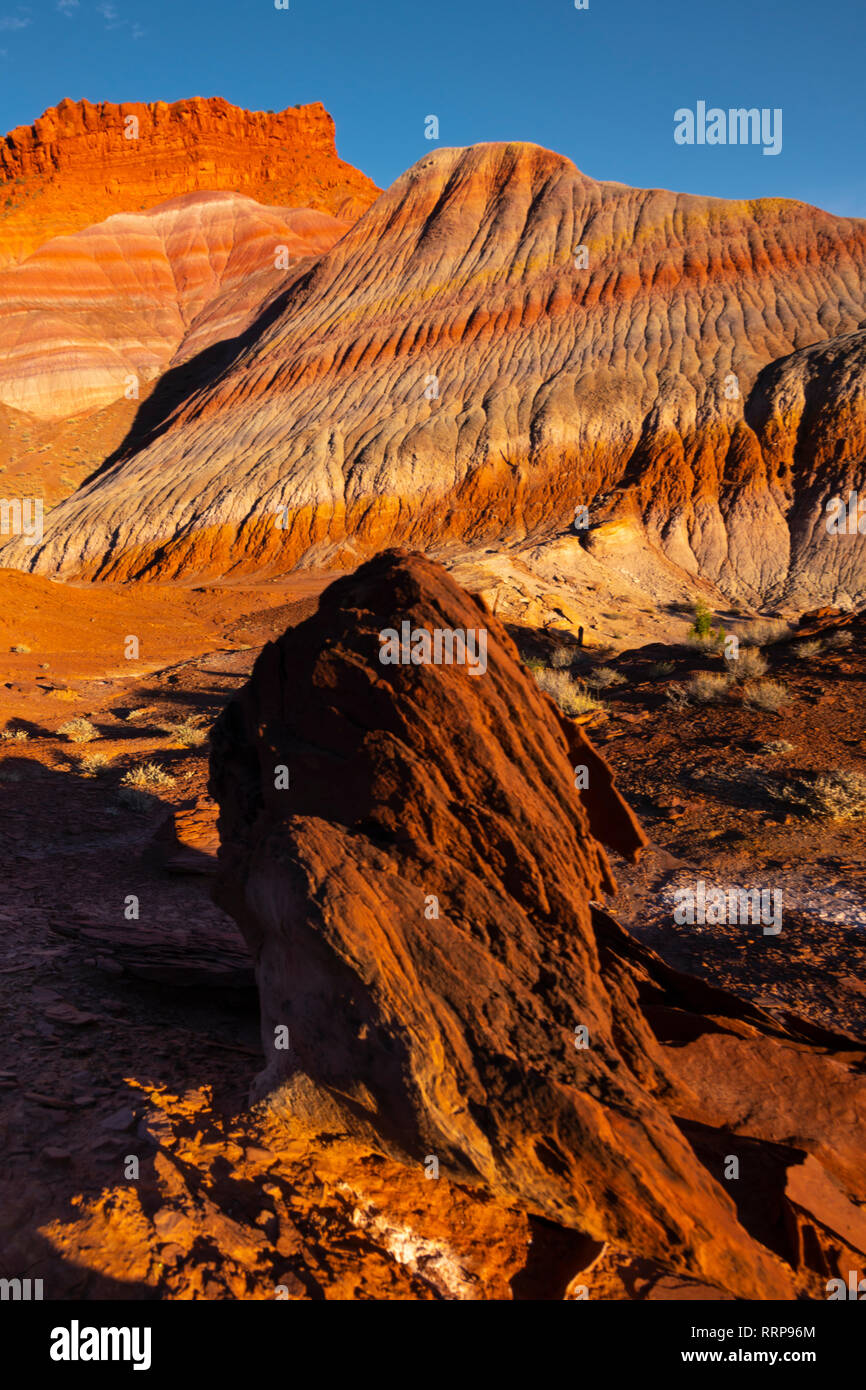 Immagini da Paria Ghost Town colline dipinte nel Grand Staircase-Escalante monumento nazionale nel sud dello Utah Foto Stock