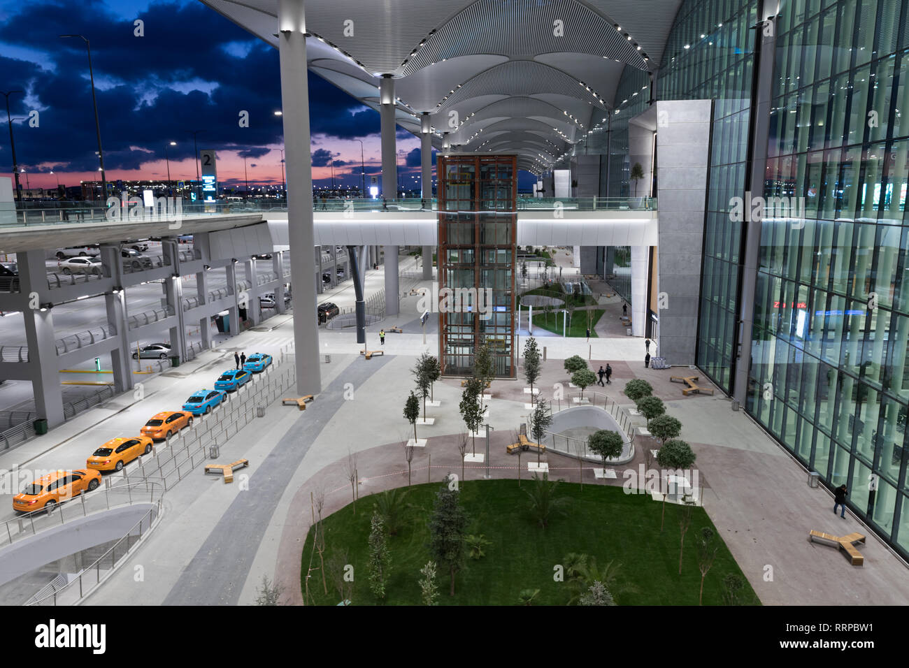 Istanbul/Turchia, 12 Febbraio 2019: Istanbul nuovo aeroporto (ISL/LFTM) sarà presto aperto e sostituisce l'aeroporto Atatürk (IST/LBTA). Foto Stock