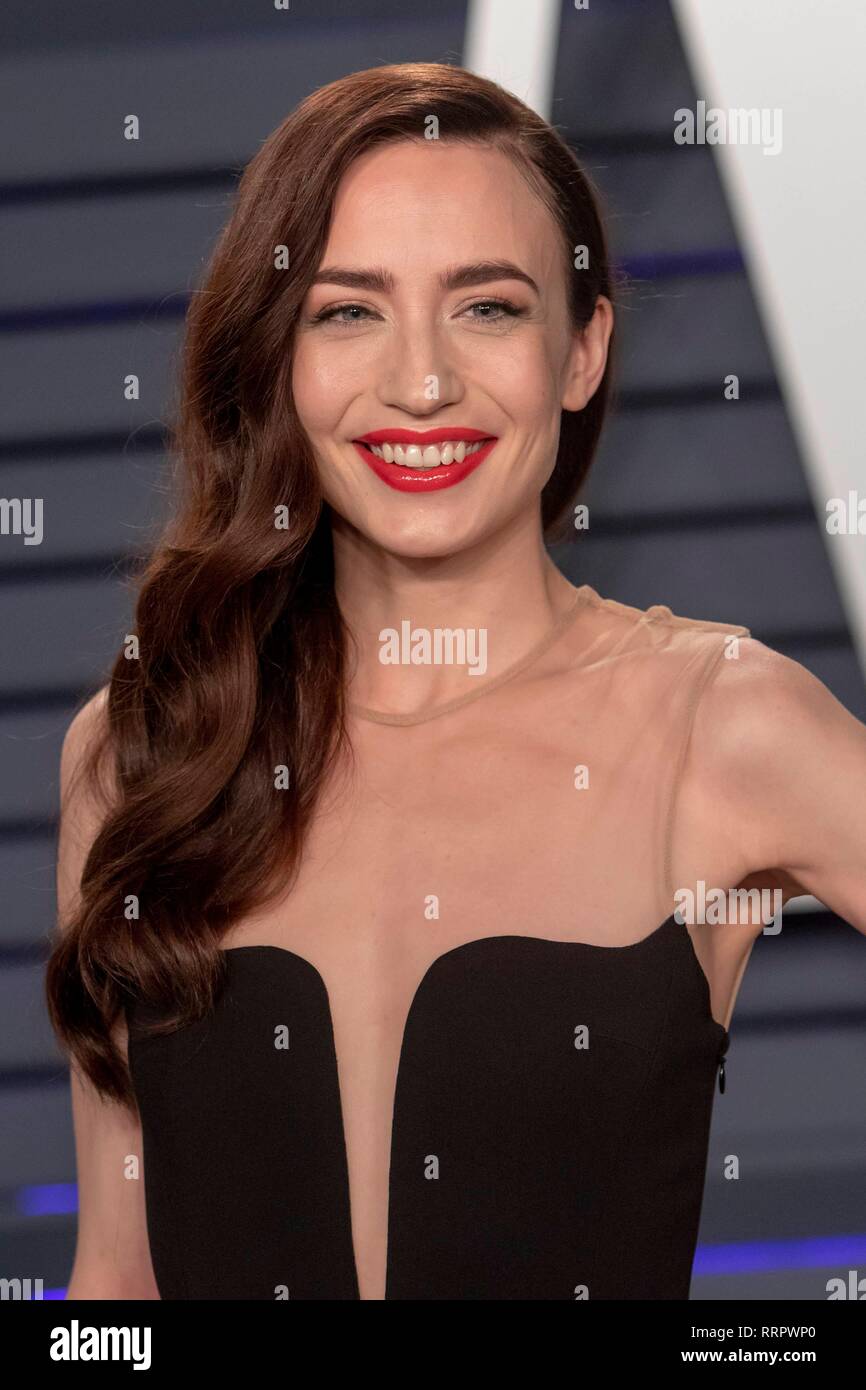 Elizabeth Jagger assiste il Vanity Fair Oscar Party a Wallis Annenberg Center for the Performing Arts di Beverly Hills, Los Angeles, Stati Uniti d'America, il 24 febbraio 2019. | Utilizzo di tutto il mondo Foto Stock