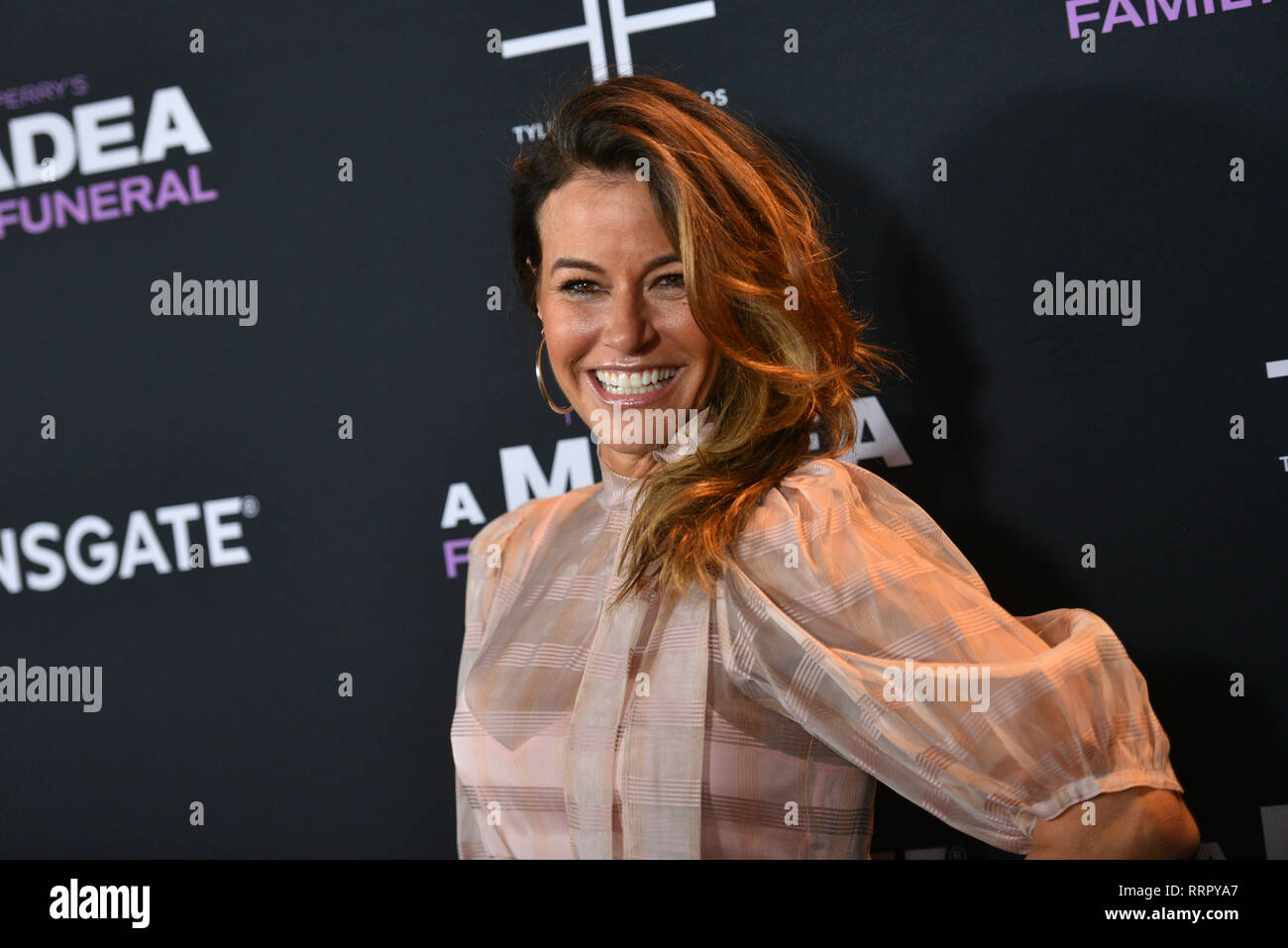 New York, Stati Uniti d'America. Il 25 febbraio, 2019. Kelly Bensimon assiste il NY speciale proiezione per Tyler Perry's "Madea funerale di famiglia' al teatro SVA il 25 febbraio 2019 nella città di New York. Credito: Erik Pendzich/Alamy Live News Foto Stock