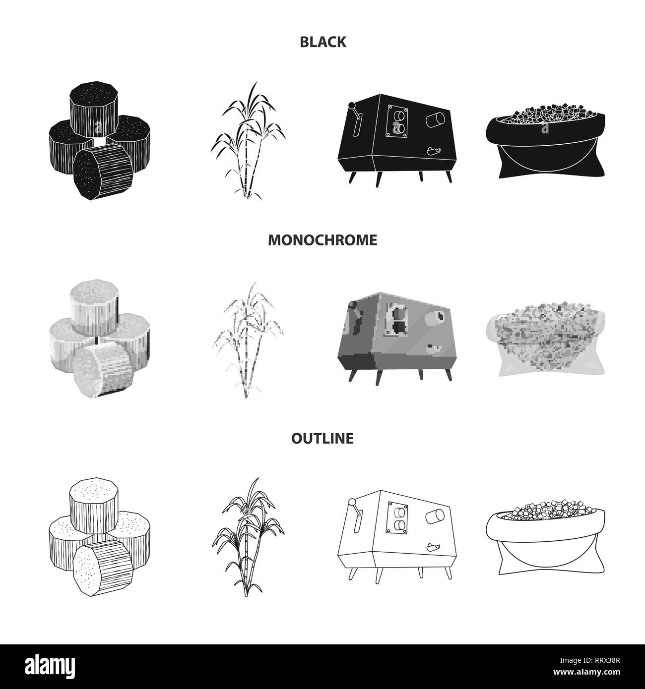 Pezzo,bush,spremiagrumi,cube,palm,macchina,granulata,marrone,crescita,automatico,jaggery,ramo,metalli,blocco,succhi di frutta,contenitore,plastica organico,,foglie,sacco,l'india,pilastro,APPARECCHIATURA,polvere,l'africa,verde,bere,capacità,carboidrato,frutta,agriturismo,l'agricoltura,saccarosio,technology,la canna da zucchero, di canna da zucchero,,campo,impianto,plantation,impostare,vettore,icona,immagine,isolato,raccolta,design,l'elemento,graphic,segno vettori vettore , Illustrazione Vettoriale