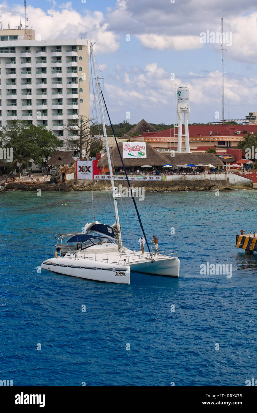 COZUMEL, Messico - marzo , 2016: Cozumel è un'isola nel mare dei Caraibi al largo delle coste orientali dalla Messico Yucatán Penisola n, di fronte a Playa del Carm Foto Stock