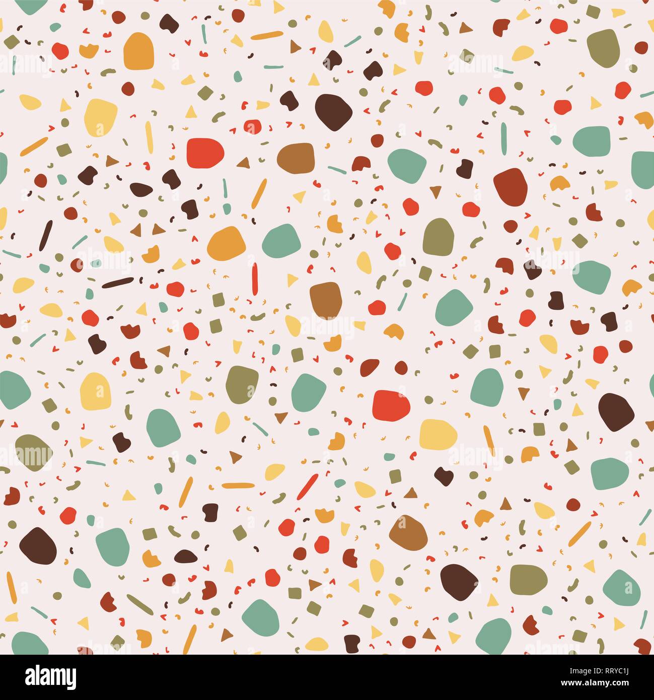 Vettore sfondo terrazzo di marmo texture. pietra in granito seamless pattern. abstract piano terrazzo design Illustrazione Vettoriale