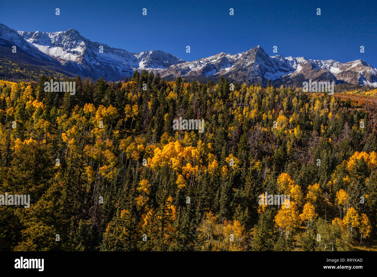 Vista sulla montagna in Colorado Foto Stock