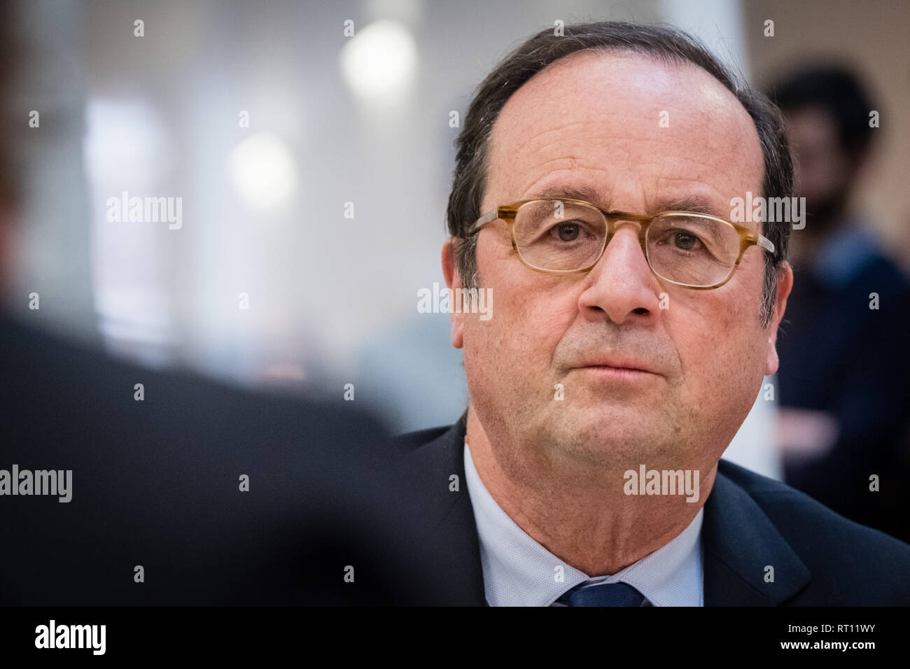 François Hollande ex presidente della repubblica francese Foto Stock