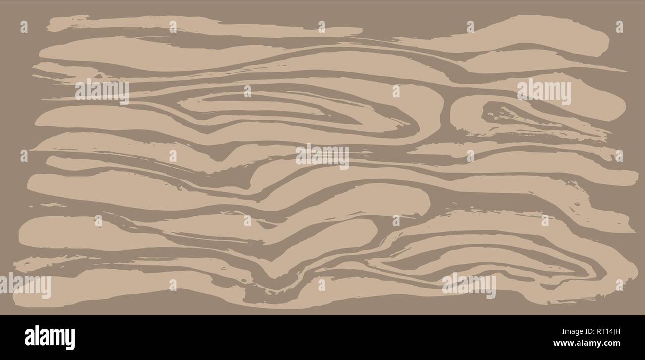 Spazzola in legno verniciato seamless pattern. Strisce Beige grunge background. Illustrazione Vettoriale