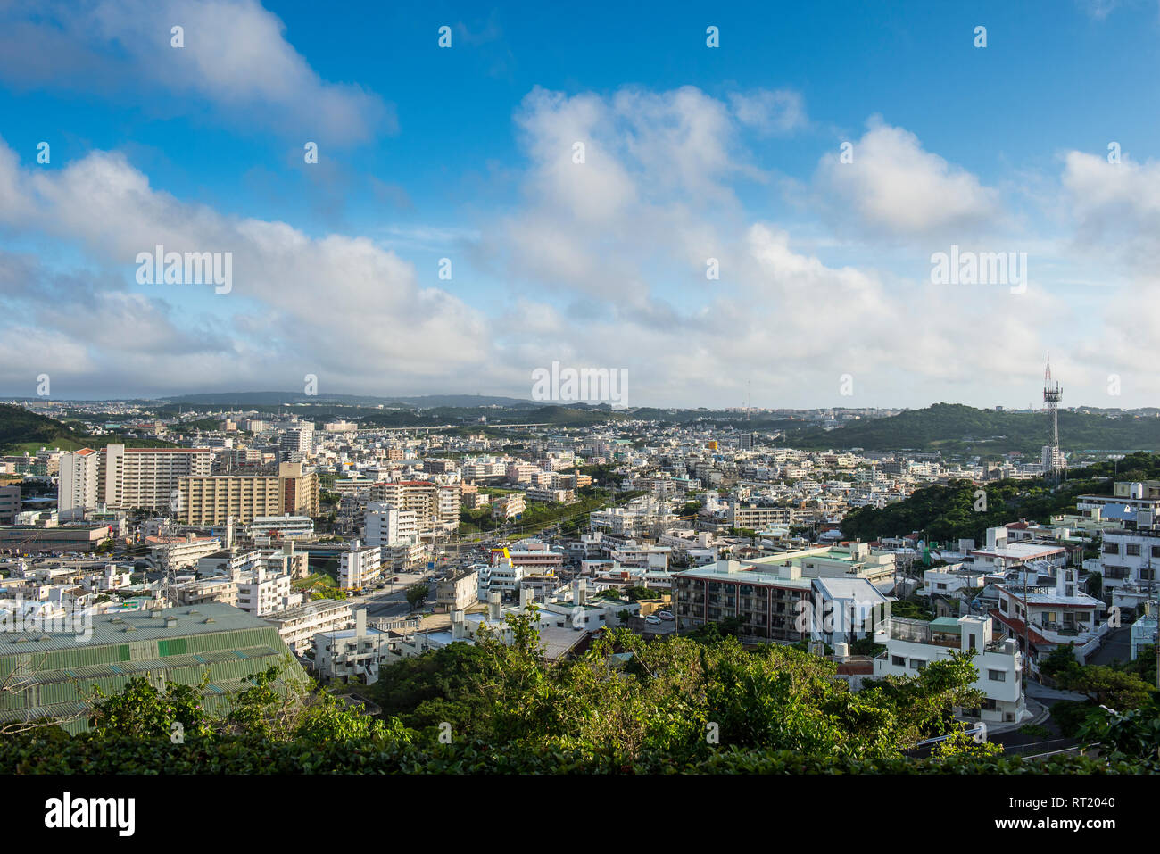 Giappone, Okinawa, vista su Naha Foto Stock