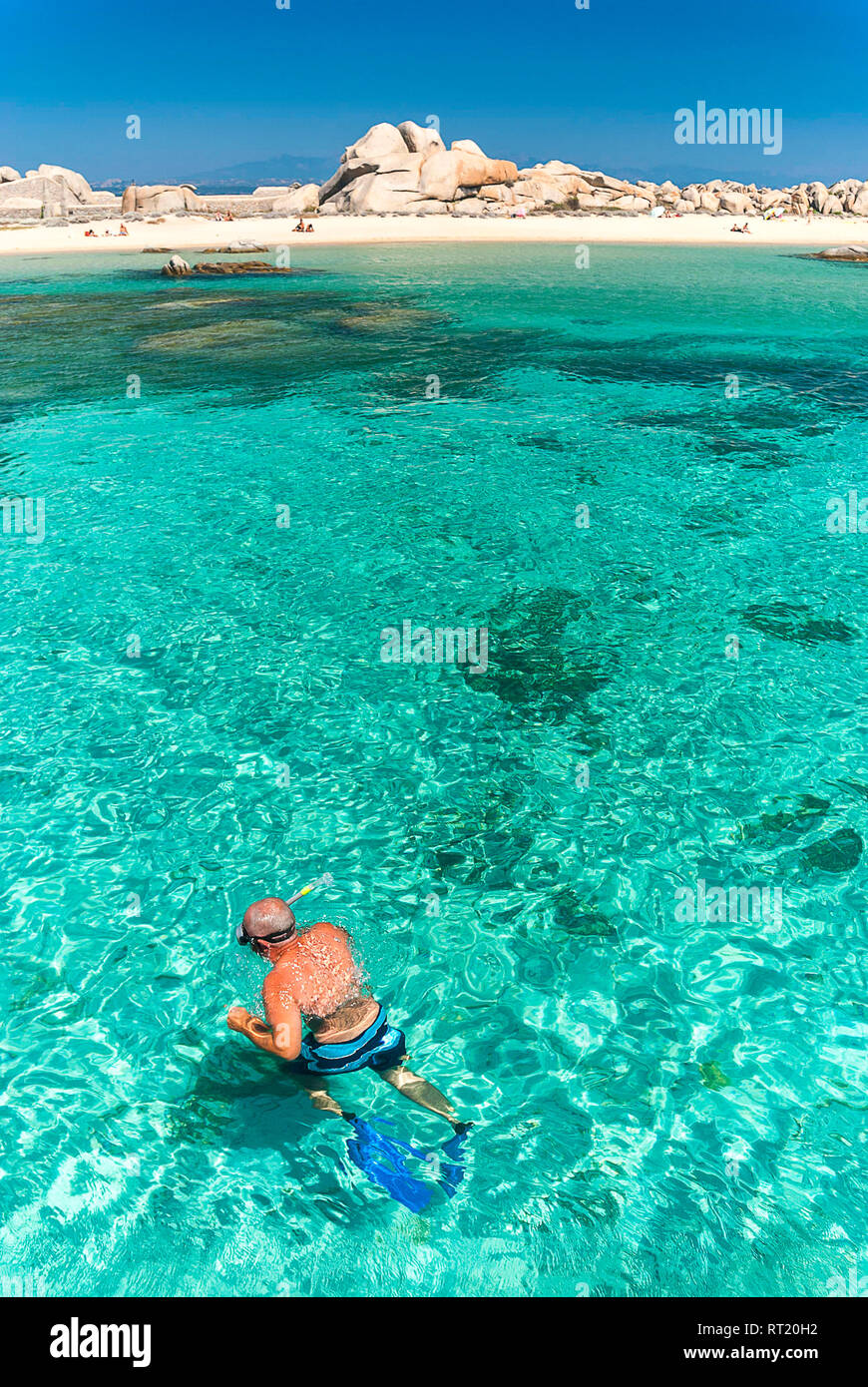 Iles Lavezzi, Ratino Bonifacio, Corse du Sud Francia 2A Foto Stock