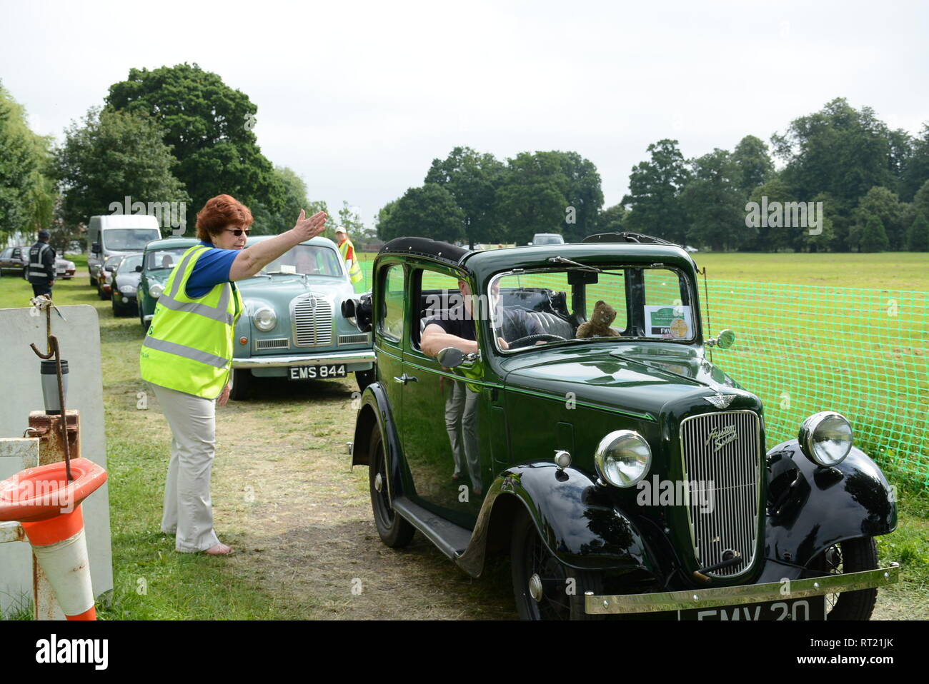 Classic Car Show ingresso Foto Stock