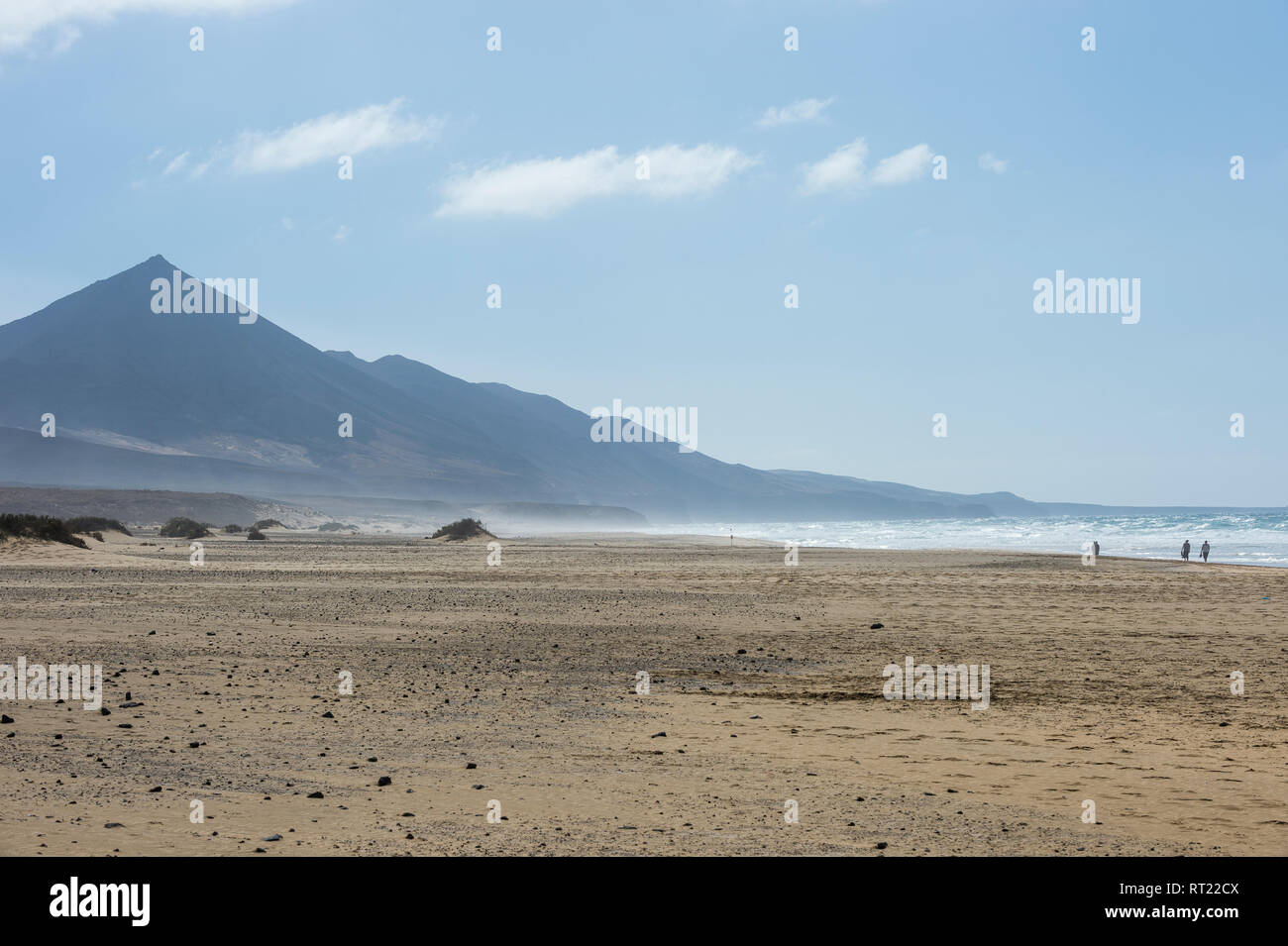 Spagna Isole Canarie Fuerteventura Cofete remoto beach Foto Stock