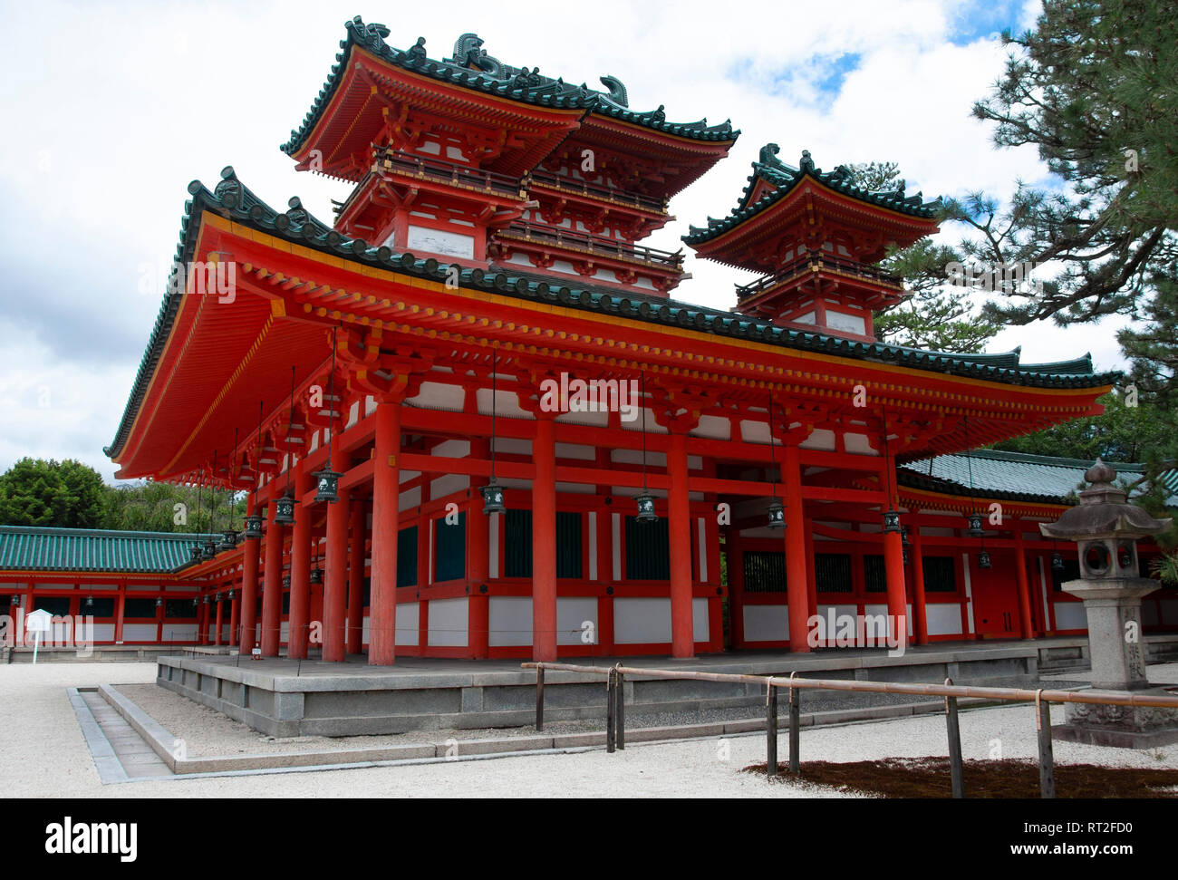 Di Heian jingu, Kyoto, Giappone Foto Stock