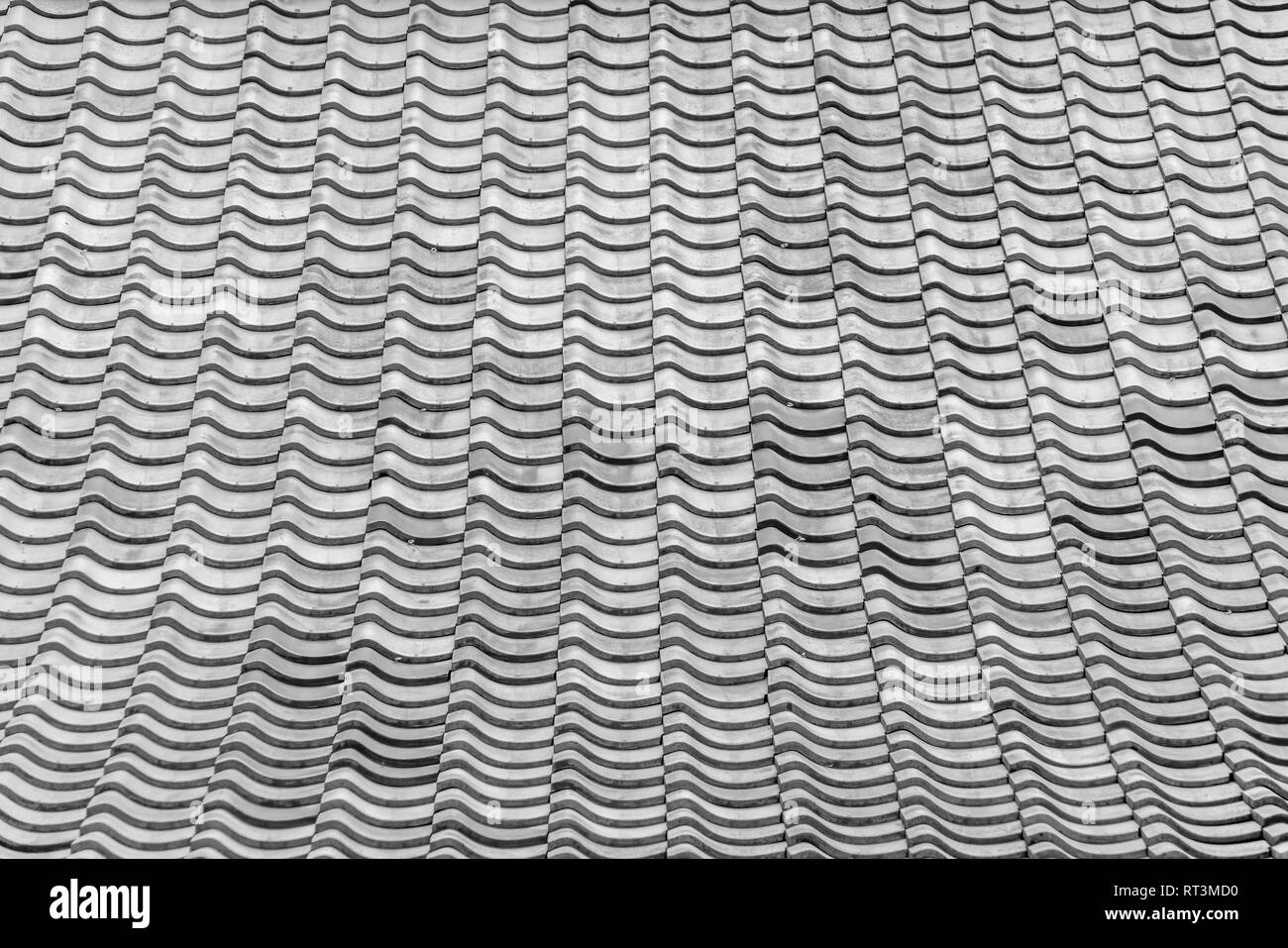 Yanaka, Tokyo, Giappone - 18 Agosto 2017 : tegole del tetto (Kawara) a Ryogonji tempio buddista. Fondata nel 1624. Situato in Taito Ward vicino cimitero Yanaka Foto Stock