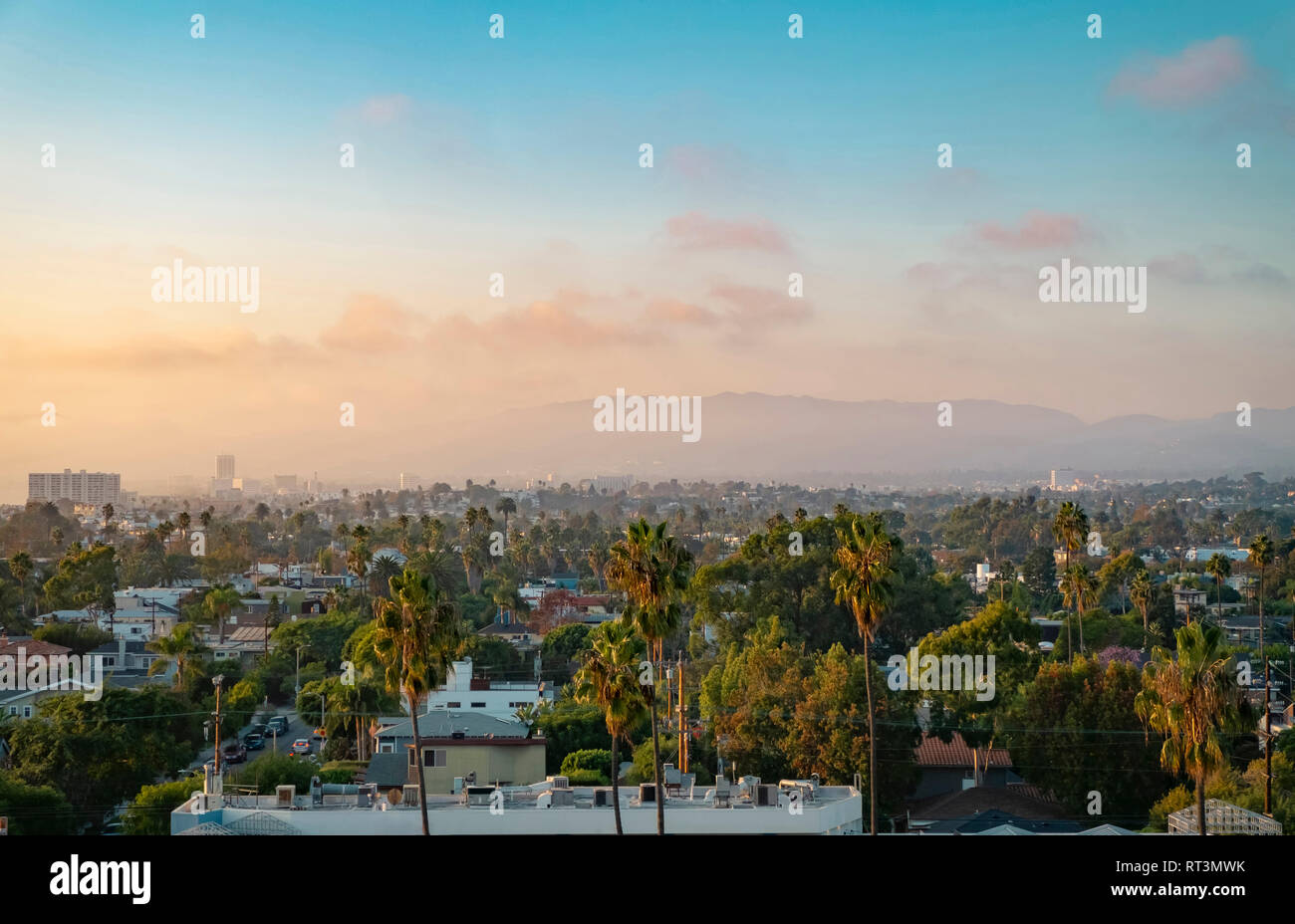 Stati Uniti, California, Los Angeles, Venezia e Malibu Foto Stock