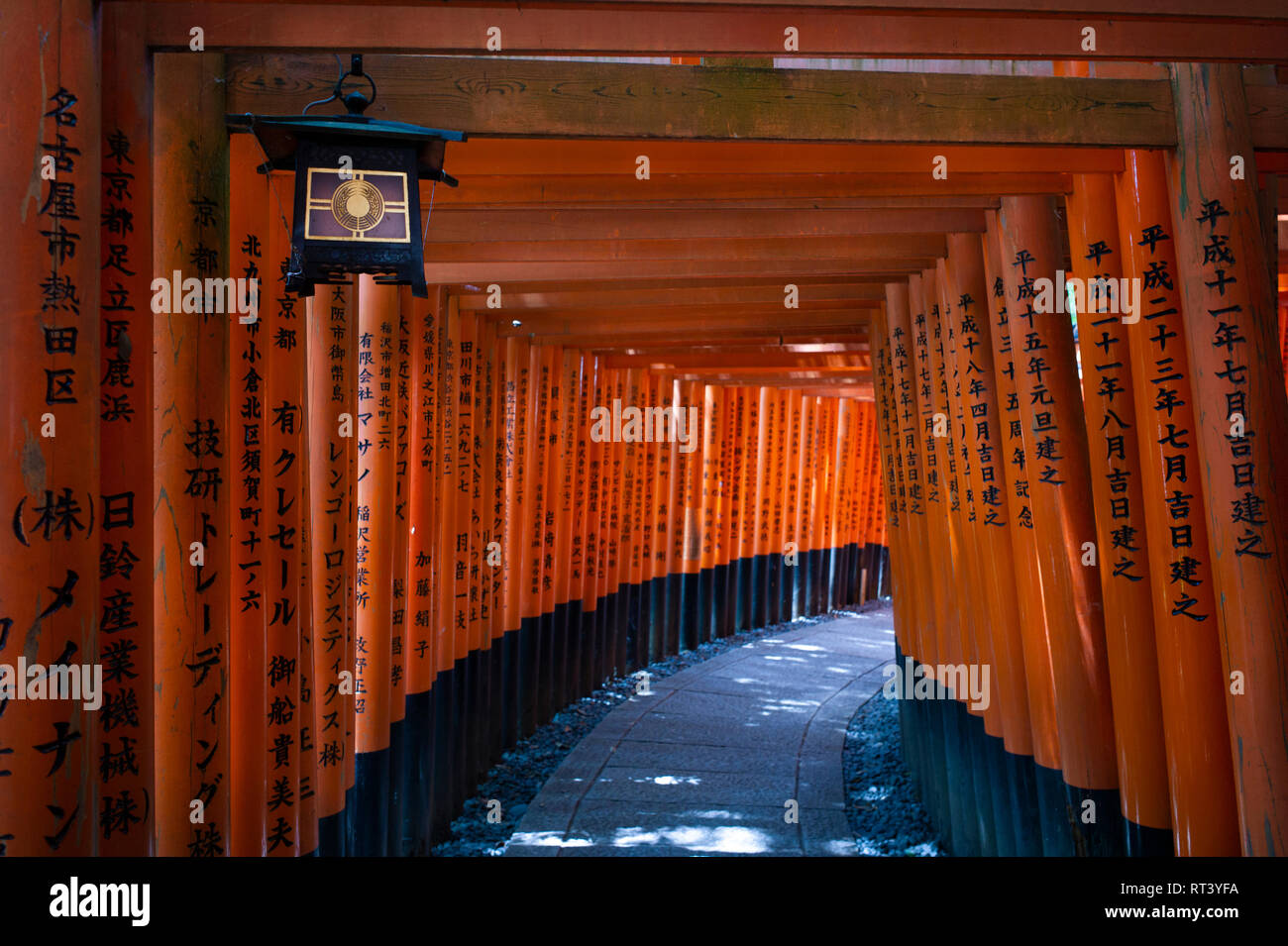 Fushimi Inari taisha-Fushimi-ku, Kyoto, Giappone. Foto Stock