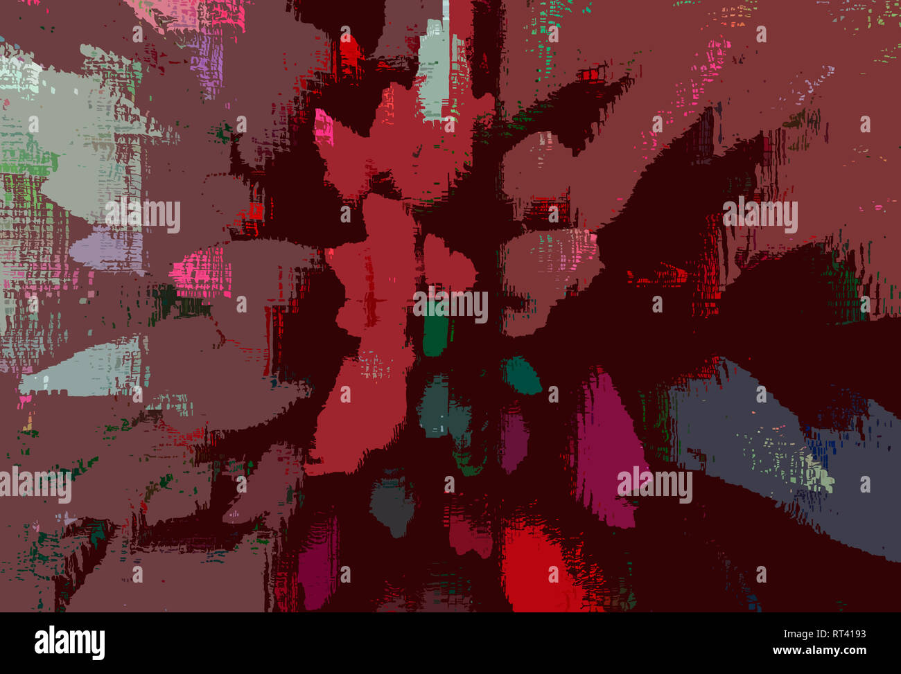 Multicolore fantasia modellata con uno sfondo con effetto di esplosione di colori pastello Foto Stock