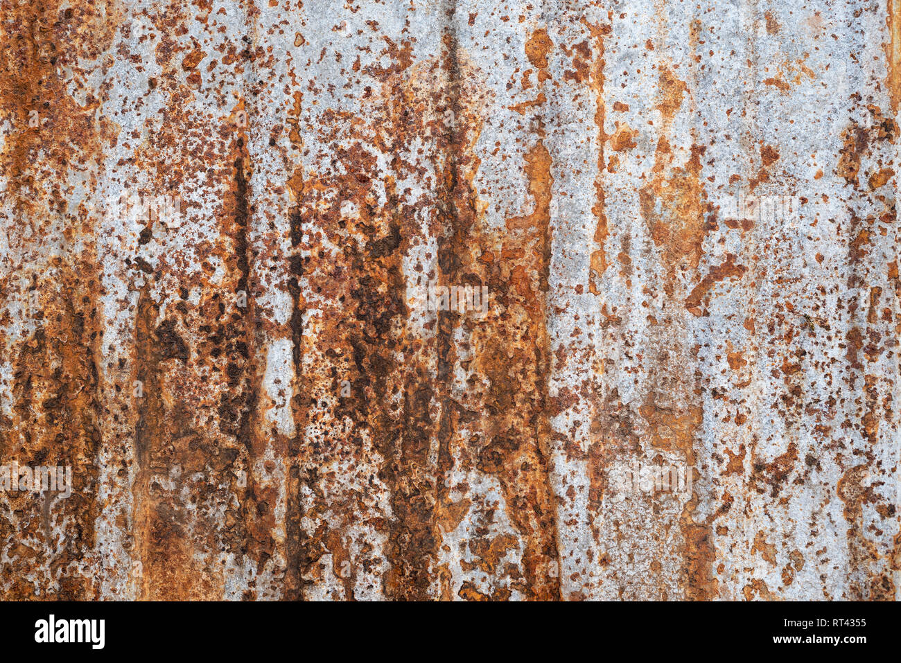 Ruggine texture. Vecchia superficie di metallo Foto Stock
