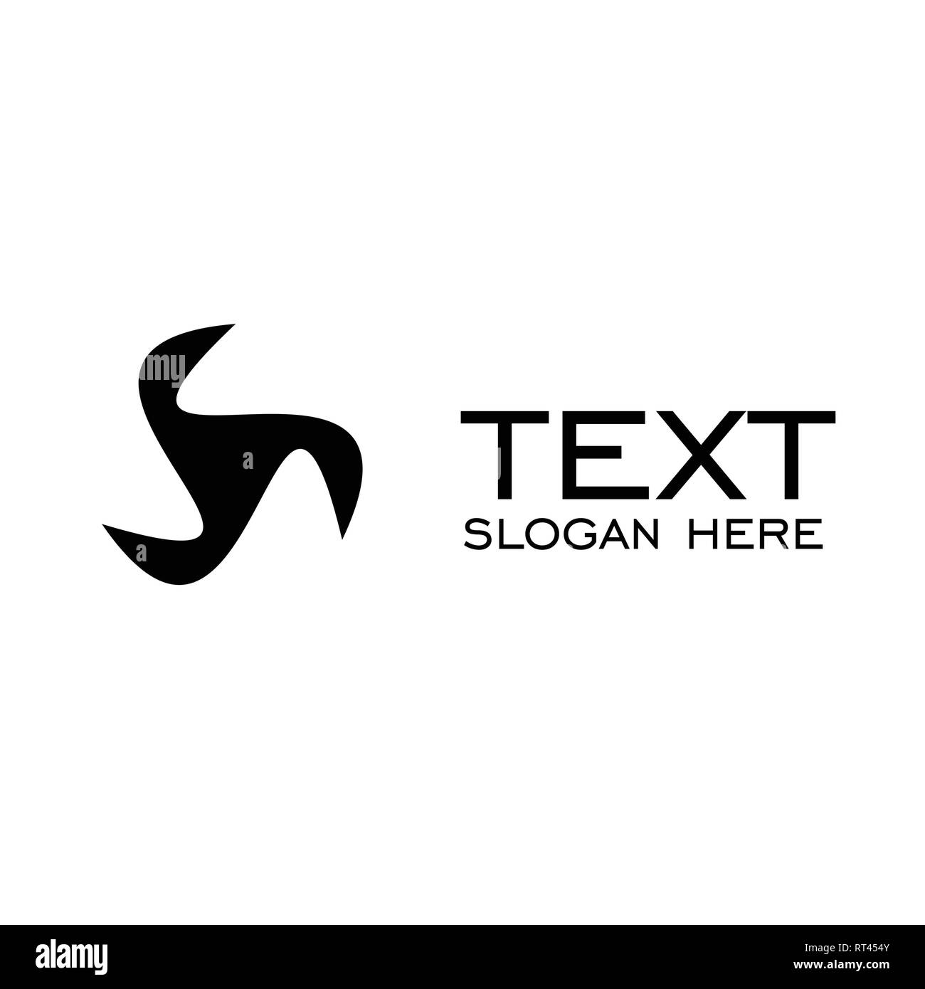 Logo design, astratto vettore logo design. Illustrazione Vettoriale