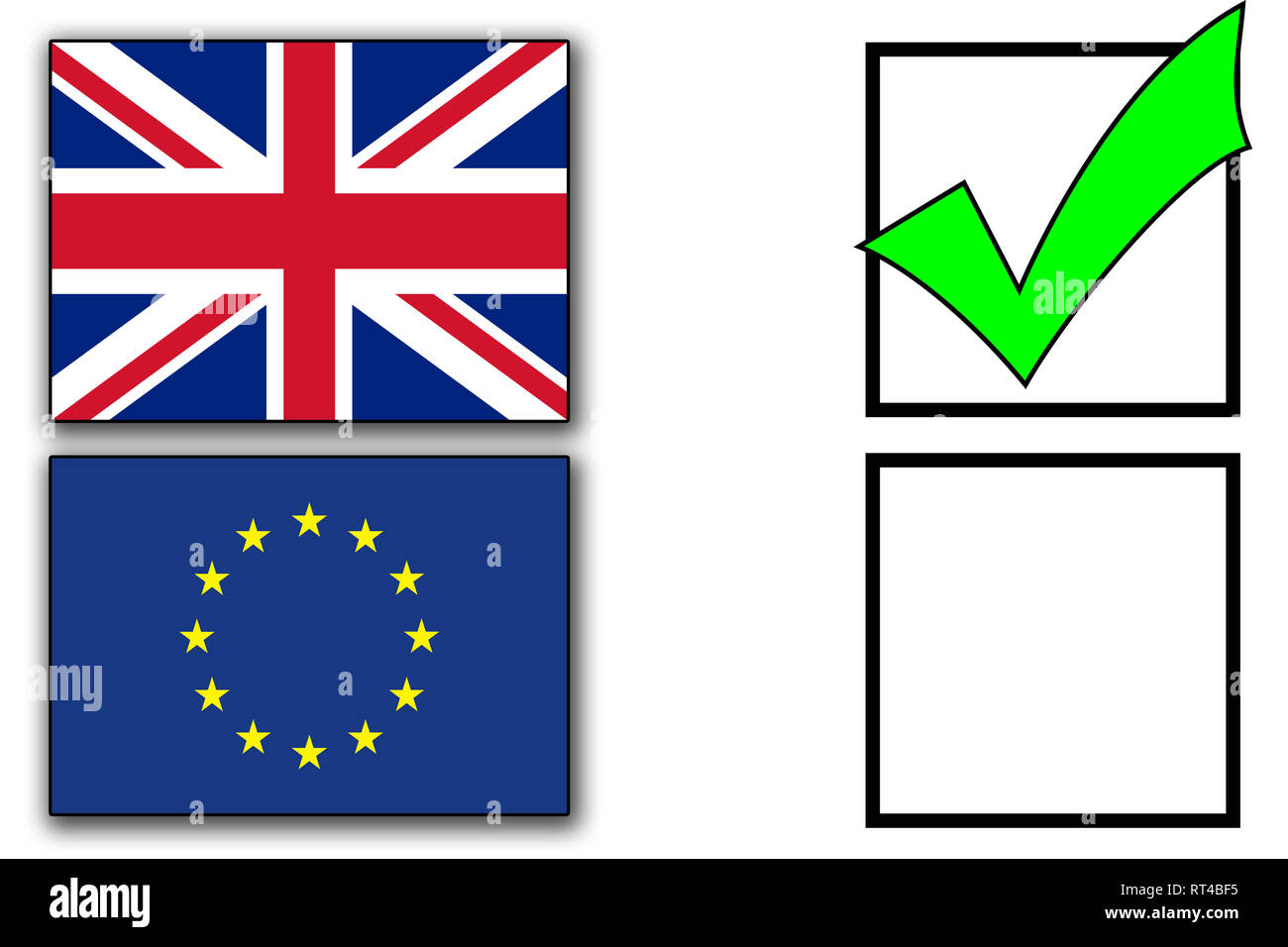 Brexit modulo di votazione Foto Stock