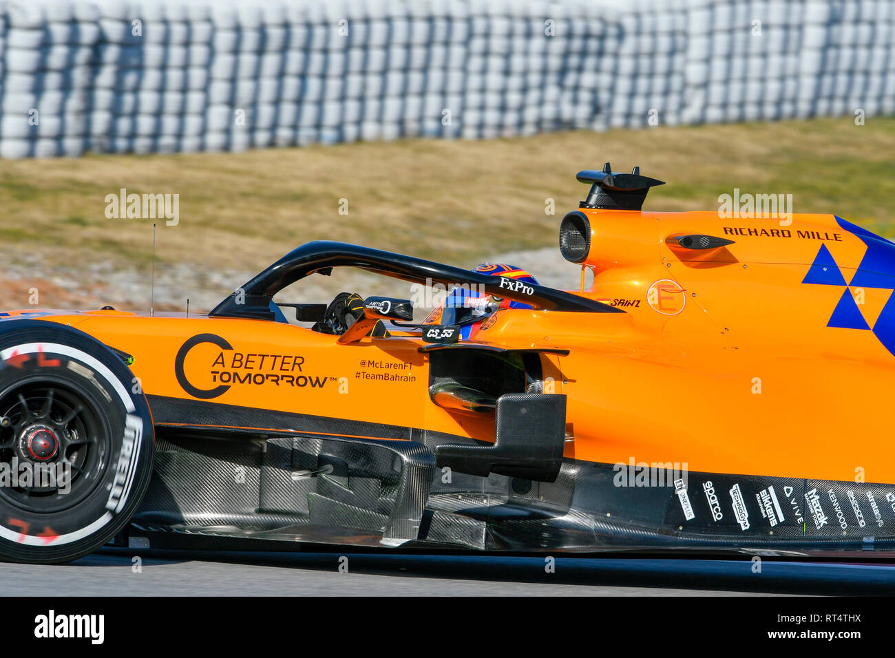 Circuito de Barcelona-Catalunya Spagna, 18.2.2019, Motorsport: Formula 1 test invernali --- Carlos Sainz jun. (ESP), McLaren MCL34 Foto Stock
