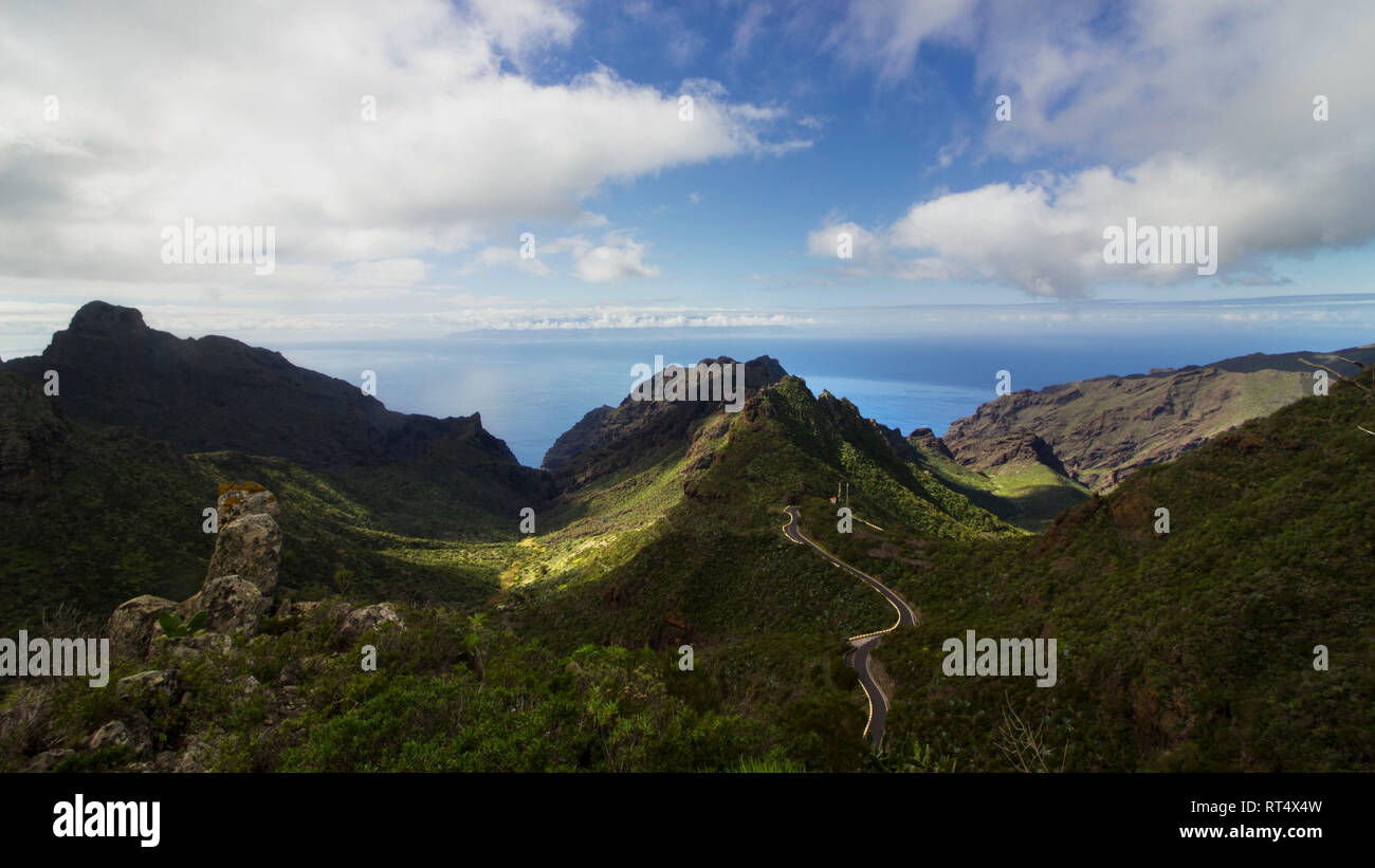 Escursionismo Teno Parco Rurale, Tenerife Foto Stock