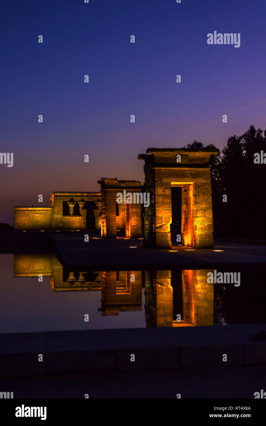 Templo de Debo di notte Foto Stock
