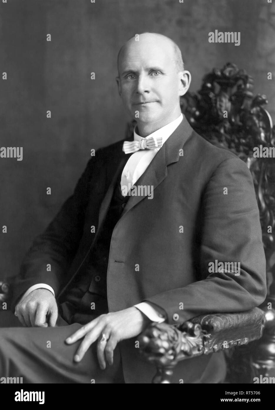 Ritratto di American attivista sociale Eugene V. Debs, datata 1908. Foto Stock