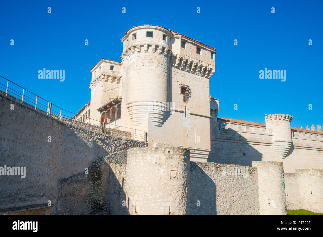 Castello. Cuellar, provincia di Segovia Spagna. Foto Stock