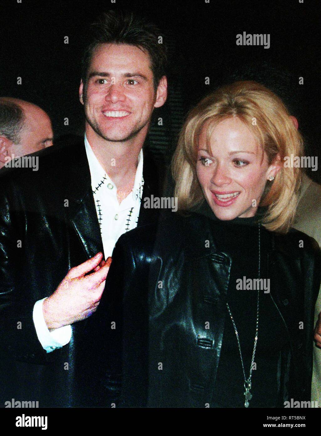 Jim Carrey e Lauren Holly 1995 foto da John Barrett/il PHOTOlink Foto Stock