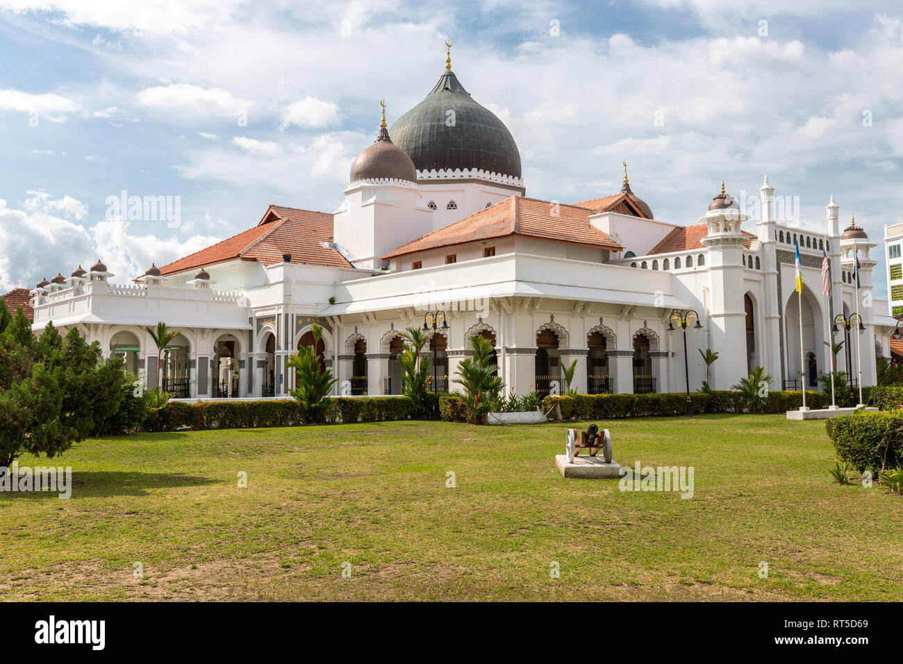 George Town, Penang, Malaysia. Kapitan Keling moschea. Foto Stock