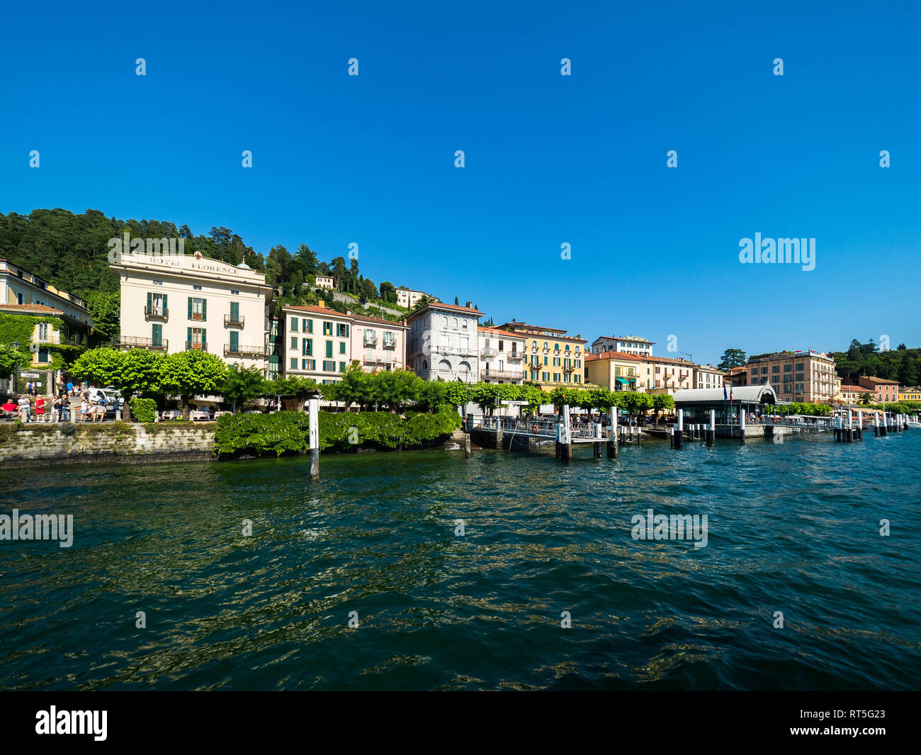 L'Italia, Lombardia, Bellaggo, il lago di Como Foto Stock