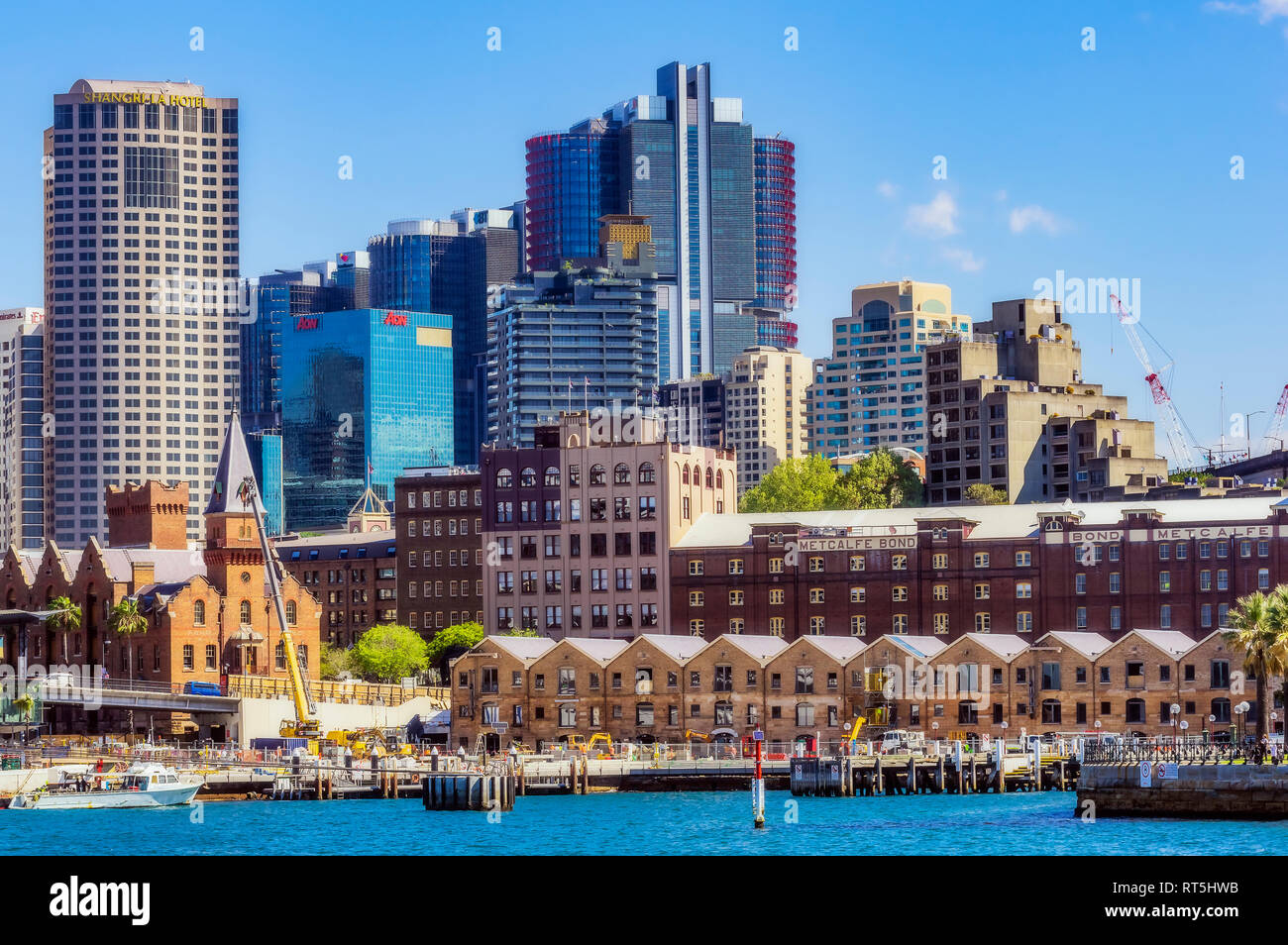Australia, Nuovo Galles del Sud, Sydney, cityview al Circular Quay Foto Stock