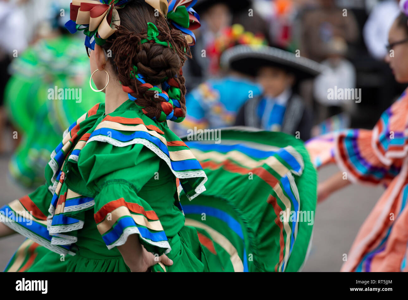 Baile folklorico (ballo folk) Scottsdale, Arizona Foto Stock