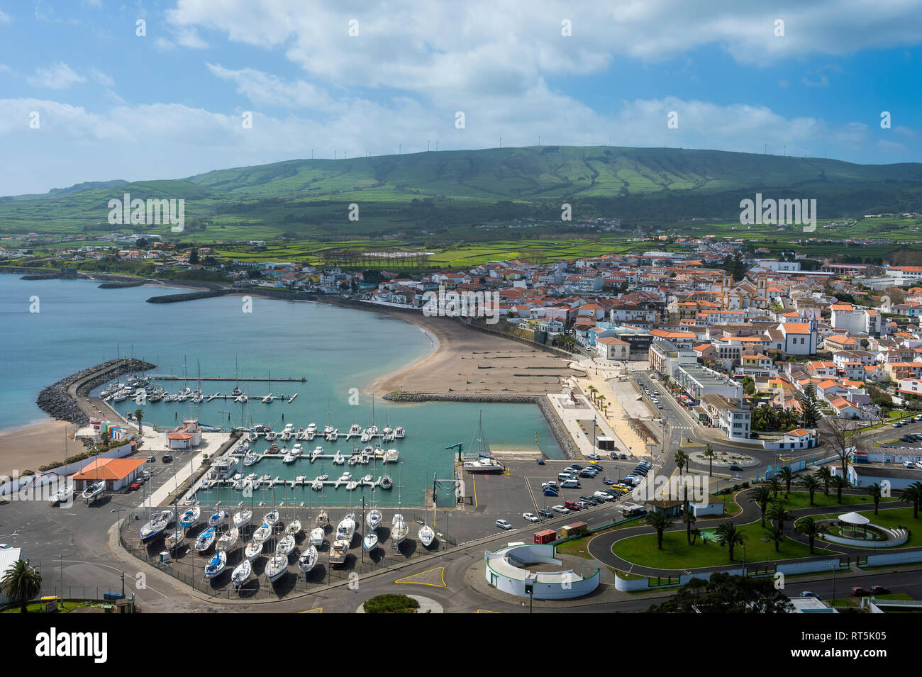 Portogallo Azzorre, l'isola di Terceira, Praia da Vitoria Foto Stock