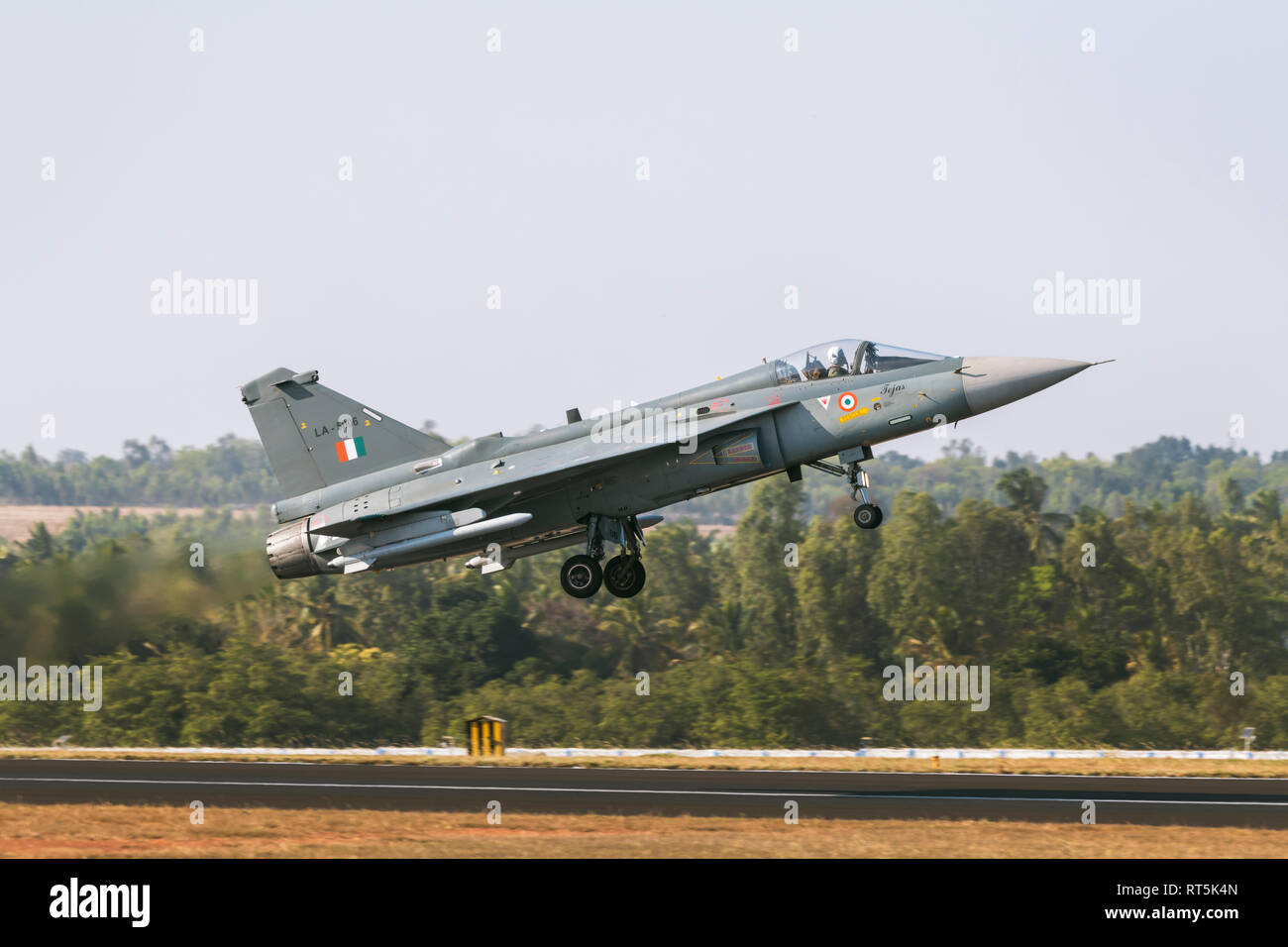 HAL Tejas luce di aerei da combattimento - forza aerea indiana Foto Stock