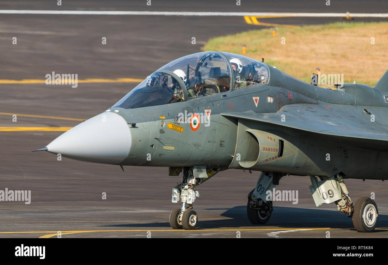 HAL Tejas luce di aerei da combattimento - forza aerea indiana Foto Stock