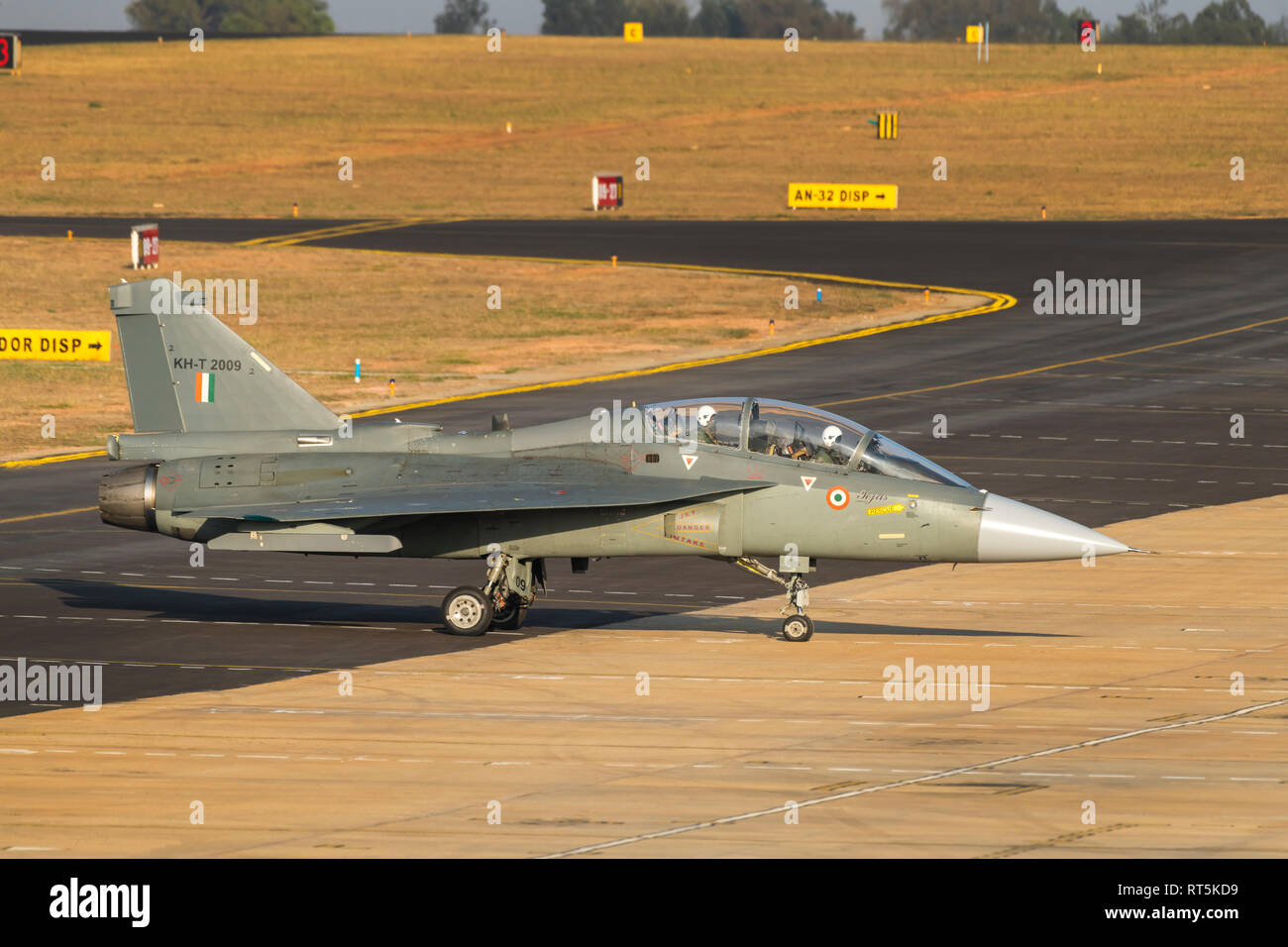 HAL Tejas luce di aerei da combattimento - forza aerea indiana Foto Stock