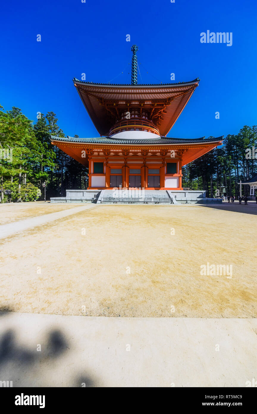 Giappone, Koya-san, edificio del tempio Foto Stock