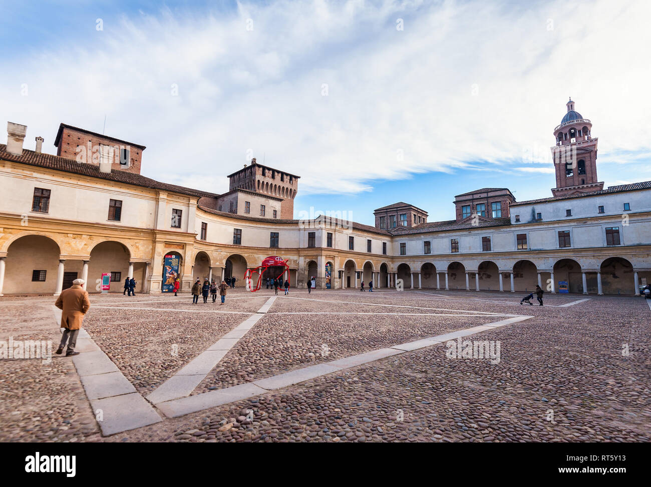 Mantova, Italia - Gennaio -4 -2019: capitale europea della cultura e del patrimonio mondiale UNESCO Foto Stock