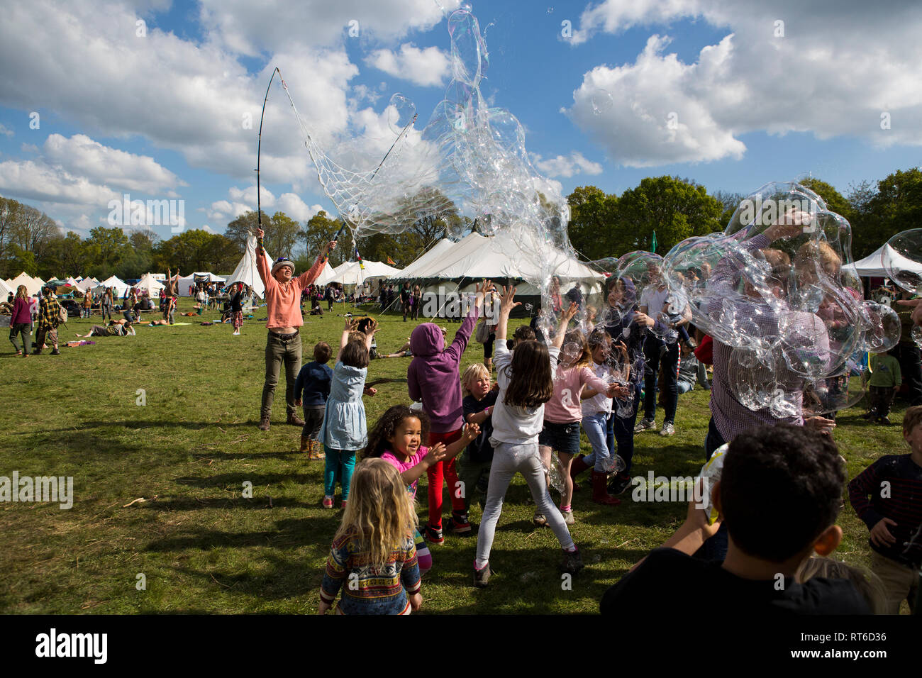 Beltane Fire Festival, Sussex, Regno Unito Foto Stock