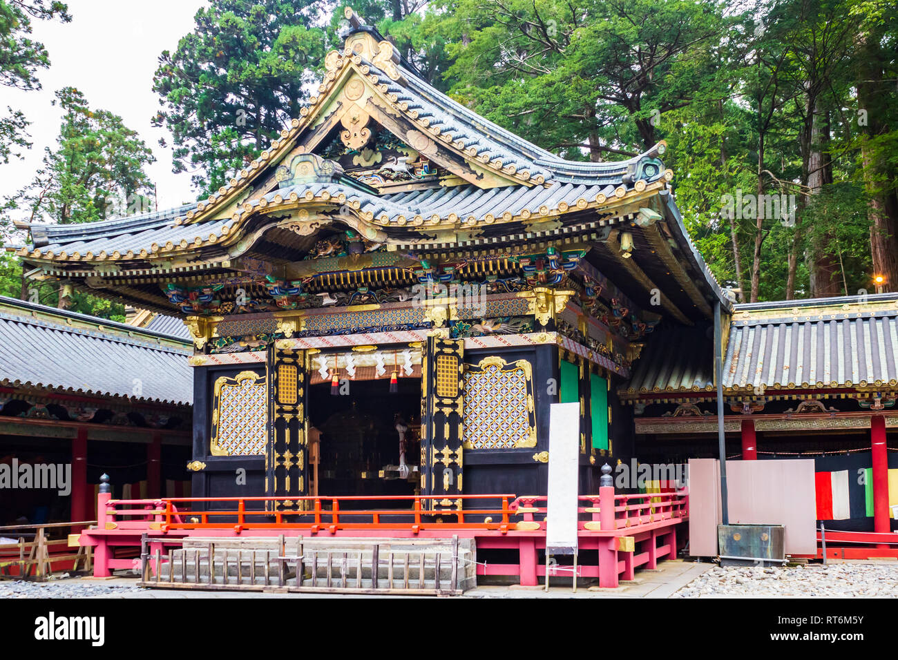 Nikko al Santuario di Toshogu tempio di Nikko in autunno, Giappone. Foto Stock