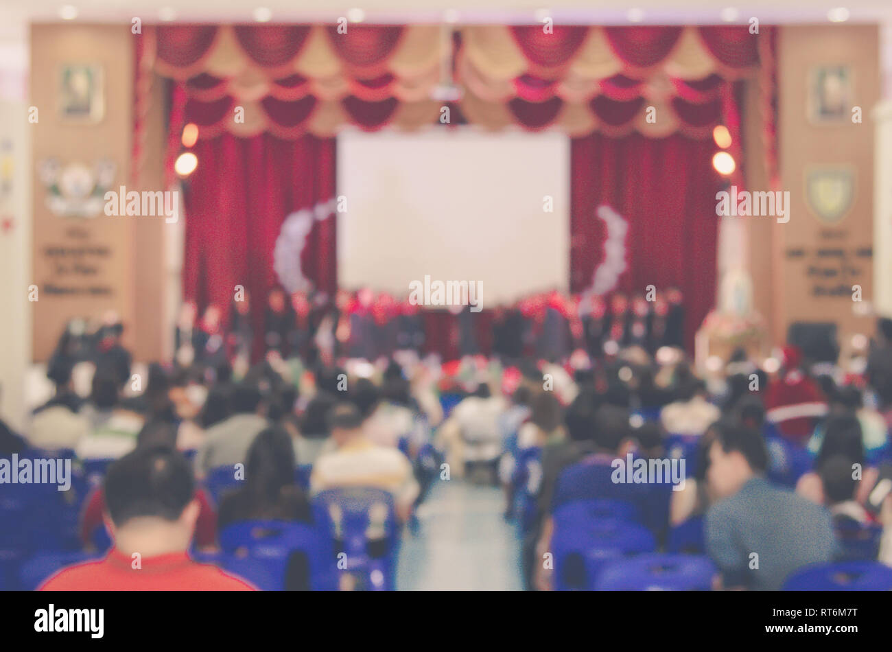 Blur sullo sfondo le persone nella sala riunioni,la concezione di business Foto Stock
