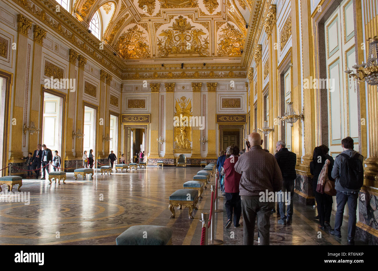 Il Palazzo Reale di Caserta, il più grande Palazzo Reale nel mondo Foto Stock