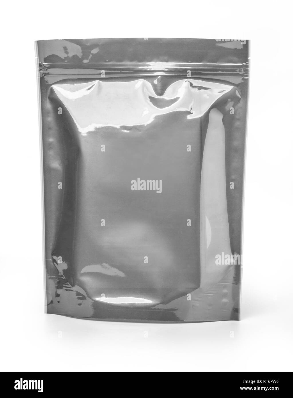 Blank Food Stand Up sacca flessibile Snack bustina sacchetto. Mock up con tracciato di ritaglio Foto Stock