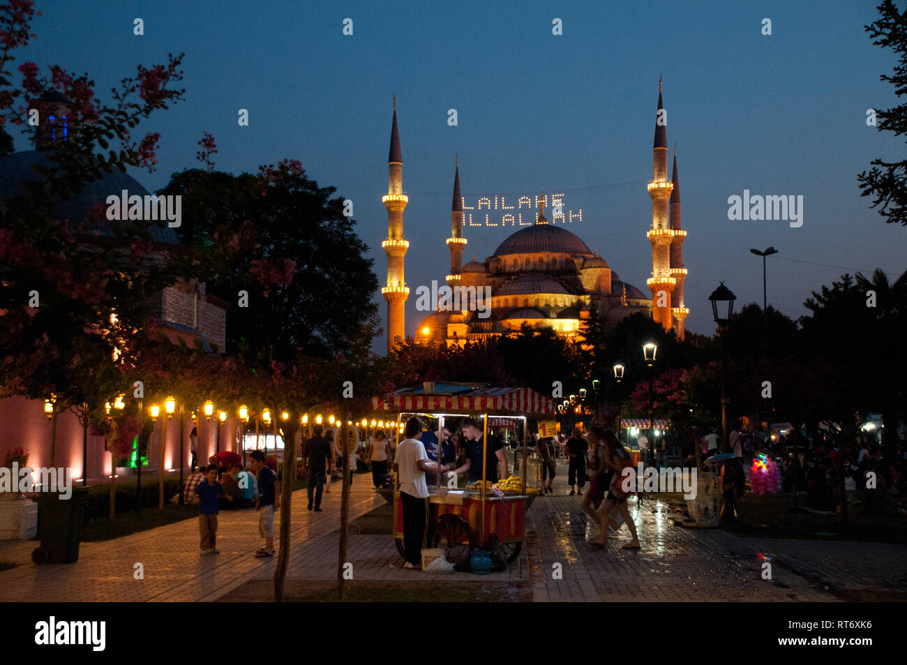 Asia, la Turchia, Istanbul, Hamet Sultan Camii, Moschea blu Foto Stock