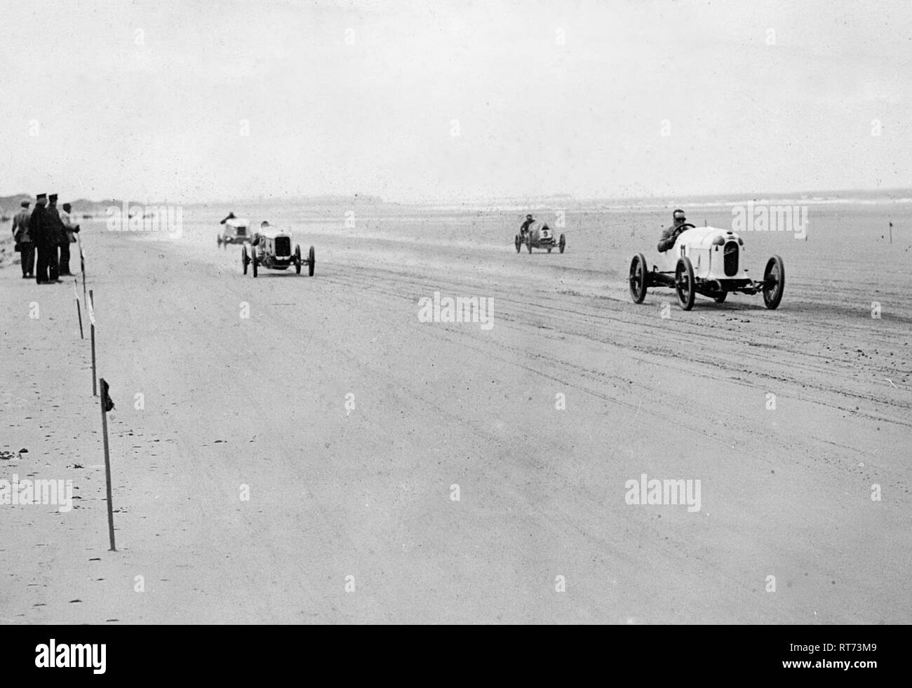 Austro Daimler Suscha, Malcolm Campbell, 1922 Saltburn sands Foto Stock