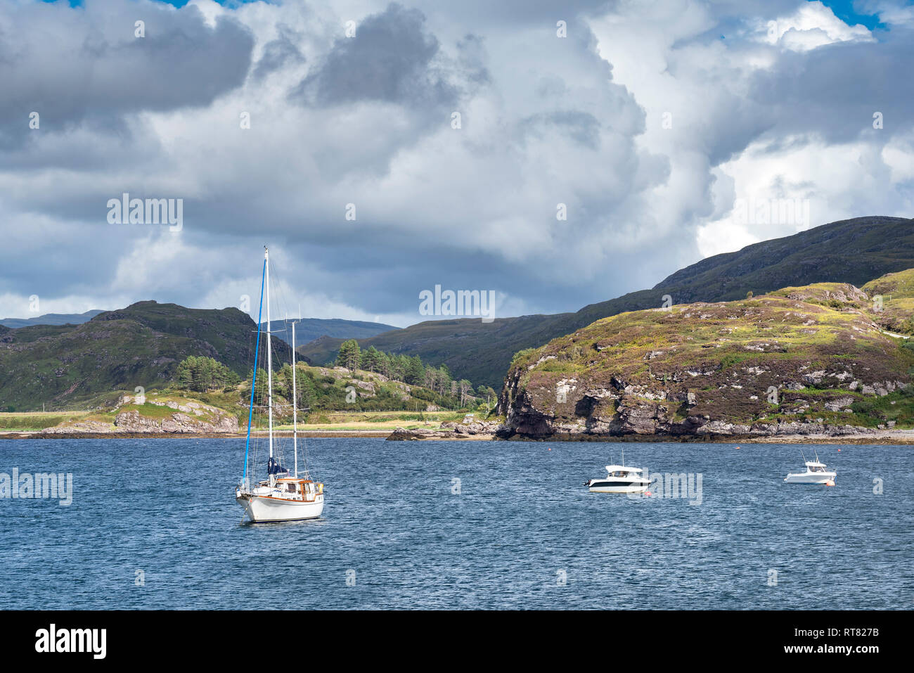 Regno Unito, Scozia, Sutherland, Caithness, Loch Kanaird Foto Stock